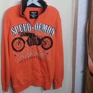 BAILEY'S PT HOODIE SIZE XL (14-16) Speed Demon Harley Motorcycle